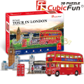 3D Puzzles Cubic Fun - Пазел 119ч. Tour in London